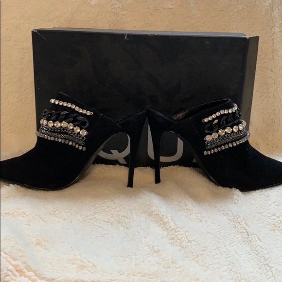 Aqua Womens AQ-Dare Embellished Rhinestone Mules - Picture 12 of 13